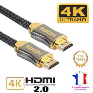 Câble HDMI haute vitesse 4K classe Cl3, 6m câble HDMI intégré avec  Ethernet, prise en charge 4K 60HZ HDR 2.0-1.4a, vidéo 2160p[1295] -  Cdiscount TV Son Photo