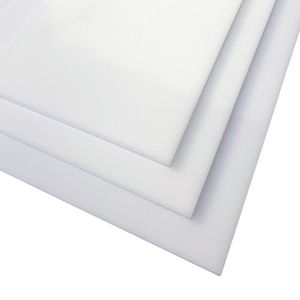 SOLS PVC Plaque plexiglass blanc 2 mm ou 4 mm 20 x 30 cm (200 x 300 mm) 2 Mm