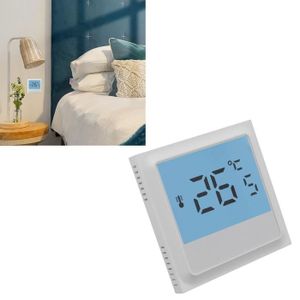 THERMOSTAT D'AMBIANCE Thermostat Connecté WIFI Régulateur de Température Contrôle Précis 0.5°C 5+2/6+1/7 jours Programmable Mode Manuelle Temporaire