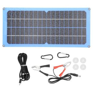 KIT PHOTOVOLTAIQUE Tbest Chargeur solaire Chargeur portable de module photovoltaïque flexible de kit de panneau solaire pour la randonnée de camping