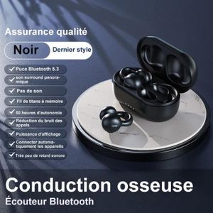 Acheter Écouteurs à Conduction osseuse Bluetooth 5.2, Clip d'oreille,  écouteurs sans fil, casques de sport, crochet d'oreille avec micro, nouveau