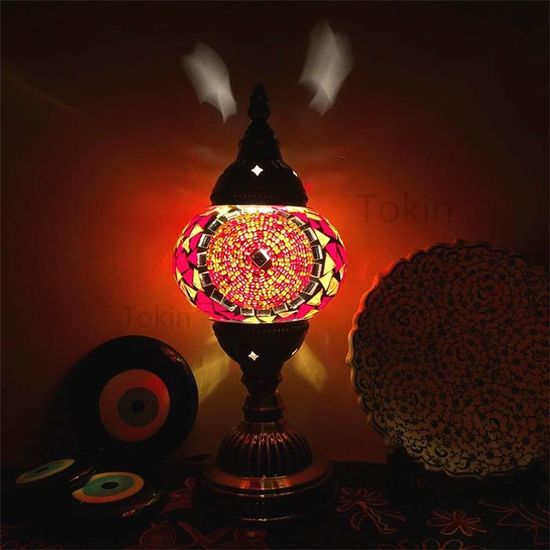 Lampe Suspendue Mosaïque Style Turc/marocain - Globe Multicolore, LED, Fabrication Turquie