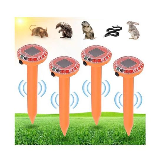 Solar Répulsif à Ultrasons, 8 pièces anti Taupe Ultrason Solaire , Repulsif Taupe Ultrason Solaire avec IP65 Imperméable Solar Répulsif à Ultrasons, 8 pièces anti Taupe Ultrason Solaire , Repulsif Taupe Ultrason Solaire avec IP65 Imperméable