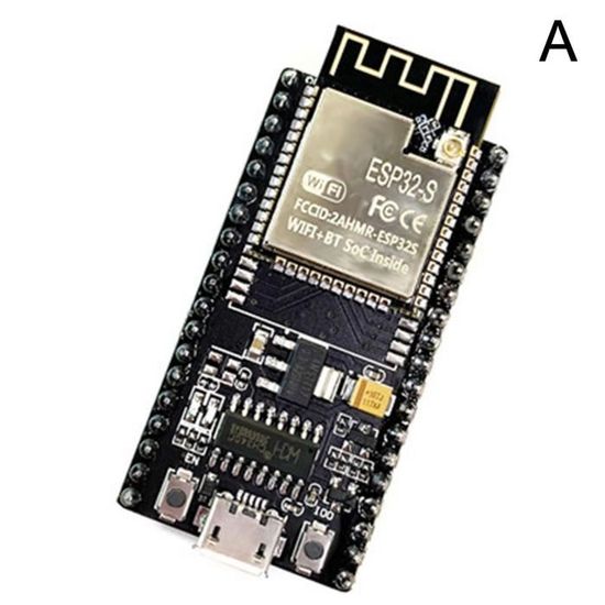 Carte De Développement ESP32 ESP-32 CH340G - WiFi + Bluetooth, 4 Mo Flash, Compatible Arduino - Alimentation 5V-12V, Micro USB