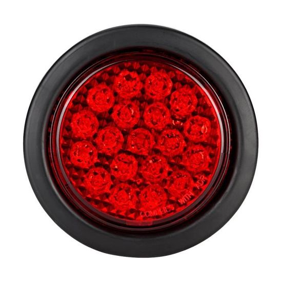 Feu Stop Additionnel Haute Montage 14 LED Rouge - Autocollant, Universel, 12V Pour Voiture - Sécurité Routière