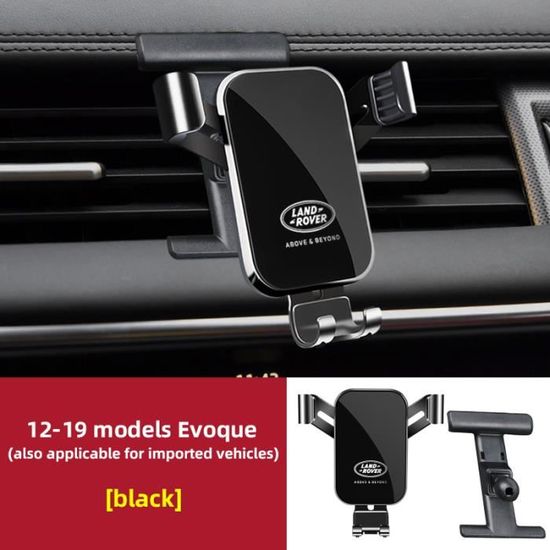 2012-19 Noir - Support de téléphone de voiture spécial pour les magasins Land Rover Evoque, Conduite à la mai