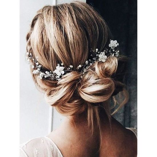 Bijoux de tete mariage pince cheveux mariage peignes a cheveux decoratifs Argent rose or mariage bandeau cristal strass fleur coif Cdiscount Au quotidien