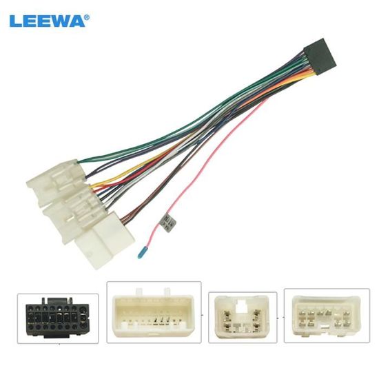 Adaptateur Faisceau Autoradio Pour Toyota - 10 Broches + 6 Broches - Installation Facile
