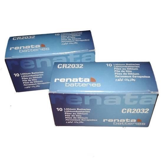 Lot De 20 Piles CR2032 Lithium 3V PATONA - Pour Clé Voiture, Montre, Télécommande, Appareils Médicaux - 2 Blisters De 10