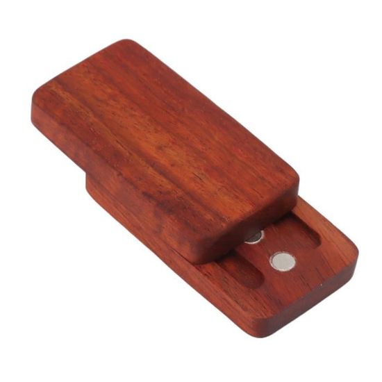 Fidget Slider SUNGOOYUE En Bois De Santal Rouge - Aimants - Anti-stress Gravé - Pour Bureau