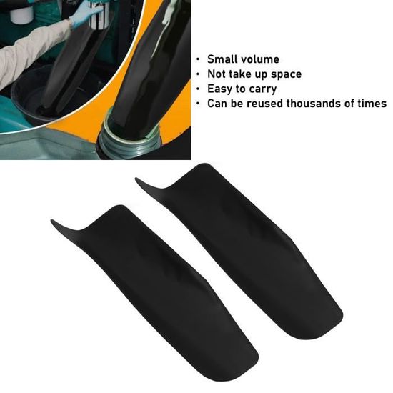 2 Entonnoirs Souples Pour Vidange D'Huile - Réutilisables Et Pliables, Guidage Propre