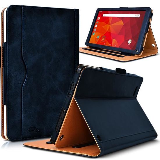 Étui Avec Clavier Bluetooth Azerty Pour Tablette Thomson Origin 1010 (10,1 Pouces) - Protection Et Saisie Facile