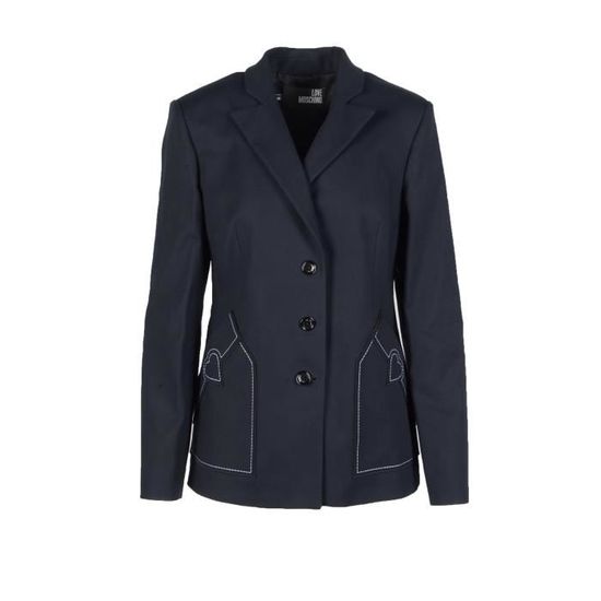 LOVE MOSCHINO Veste Blouson l?�g?�re Femme Noir Coton GR70177 - Cdiscount Bagagerie - Maroquinerie