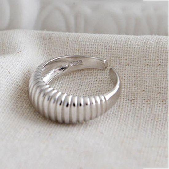 Bague Torsadée Anti-Stress En Argent Sterling 925 - Bague Tournante Pour Homme Et Femme, Tailles 56-70