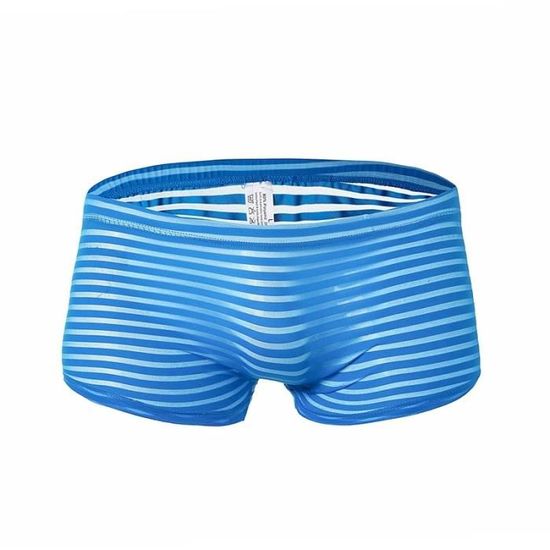 Slip Homme En Maille Polyester Carreaux - Neuf Avec étiquettes, Lot De 1, Lavage Main