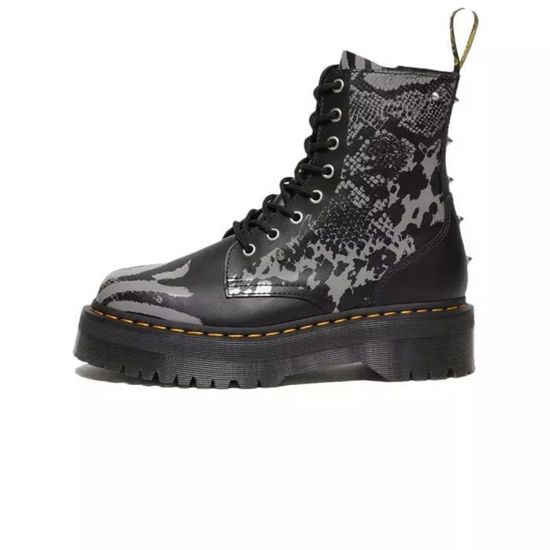 Bottes Dr. Martens 1460J Enfant — Cuir Noir Brillant, Taille UK 11 (EU 29)