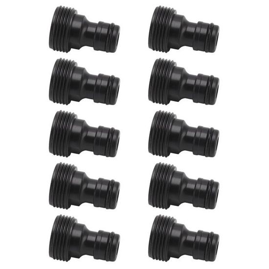 Lot De 10 Connecteurs Rapides Pour Tuyau D'arrosage G3/4 (filetage Mâle 25 Mm) - En Plastique - Pour Robinet, Arroseur, Nettoyeur Haute Pression