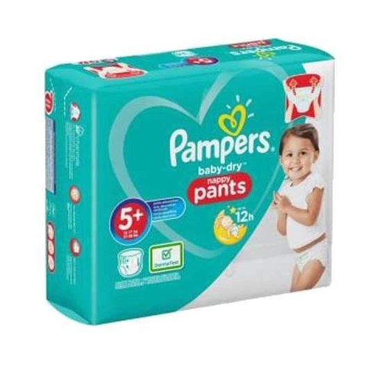 72 Couches Pampers Baby Dry Pants taille 5+