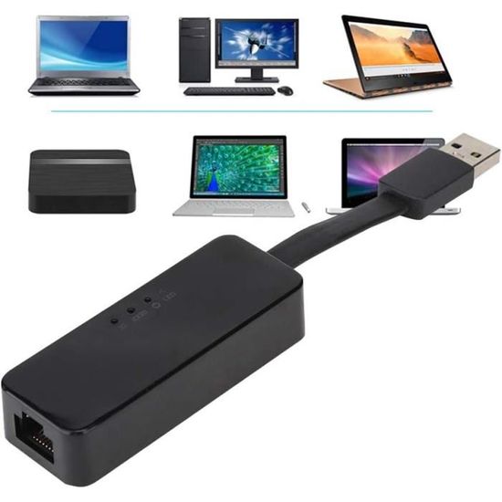Carte Réseau USB 3.0 Gigabit Realtek RTL8153B - Basse Consommation - Compatible Avec PC, Mac - Pour Connexion Filaire Stable Et Rapide - 5