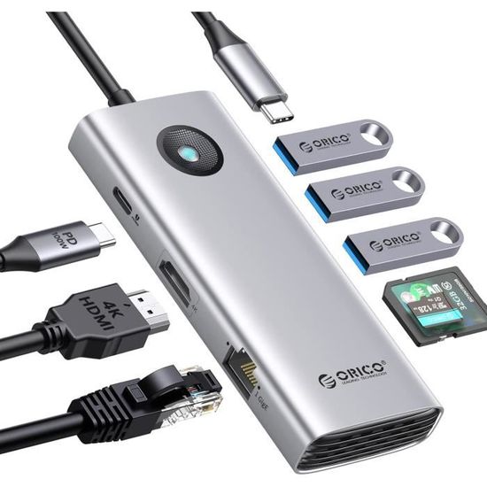 HUB USB A | Port X3 DH425 | Negro