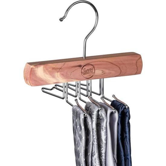 Lot De 2 Cintres Anti Mites Cèdre 4.4x20cm