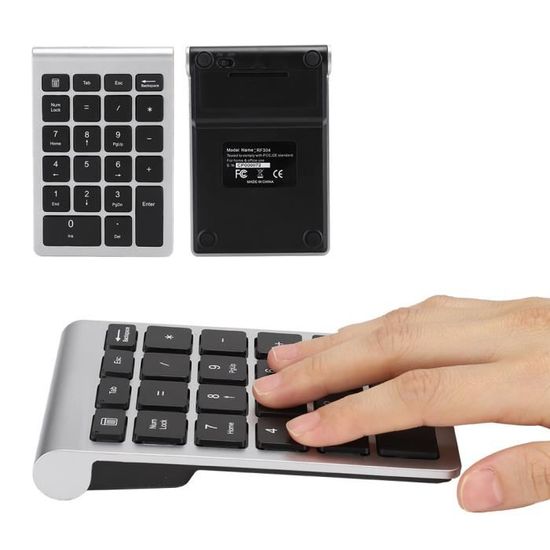 Clavier Numérique Sans Fil 22 Touches – RF 2.4G USB, Pavé Numérique Compact, Rose Gold