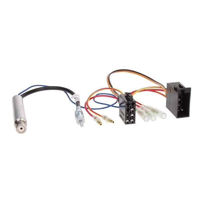 Faisceau autoradio avec amplificateur d'antenne phantom DIN AUDI/ VW/ SEAT/ SKODA