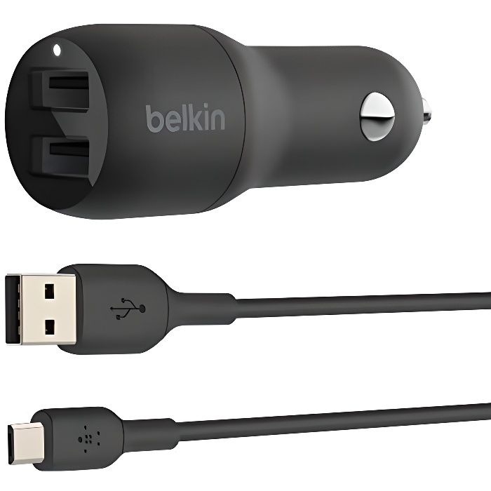 BELKIN - chargeur voiture - DUAL USB-A CAR CHARG 1