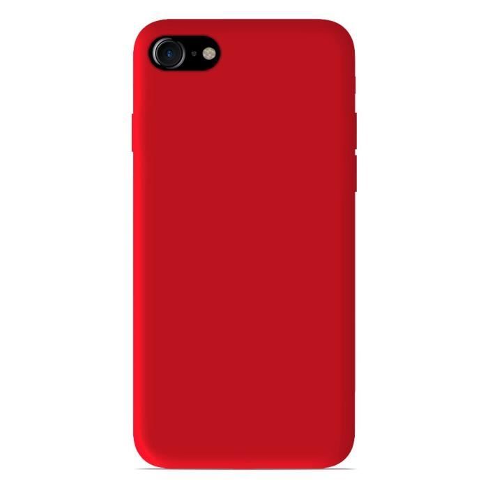Coque silicone gel pour Iphone 8 Plus rouge