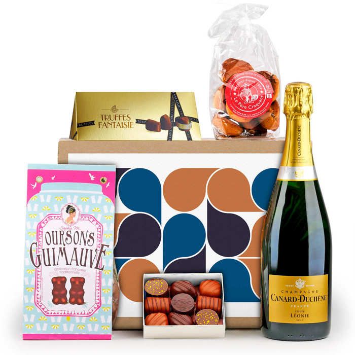 Coffret cadeau Champagne et Chocolat - Le coffret cadeau gourmand