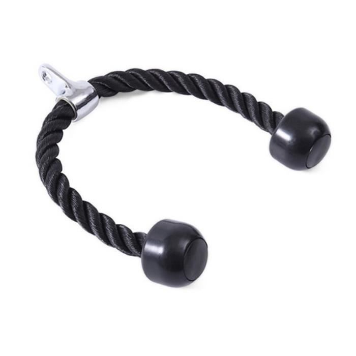 Double Grip Tricep Rope Pulldown Training Fitness Pull Machine Attachment for Home Gym CORDE DE GYMNASTIQUE RYTHMIQUE
