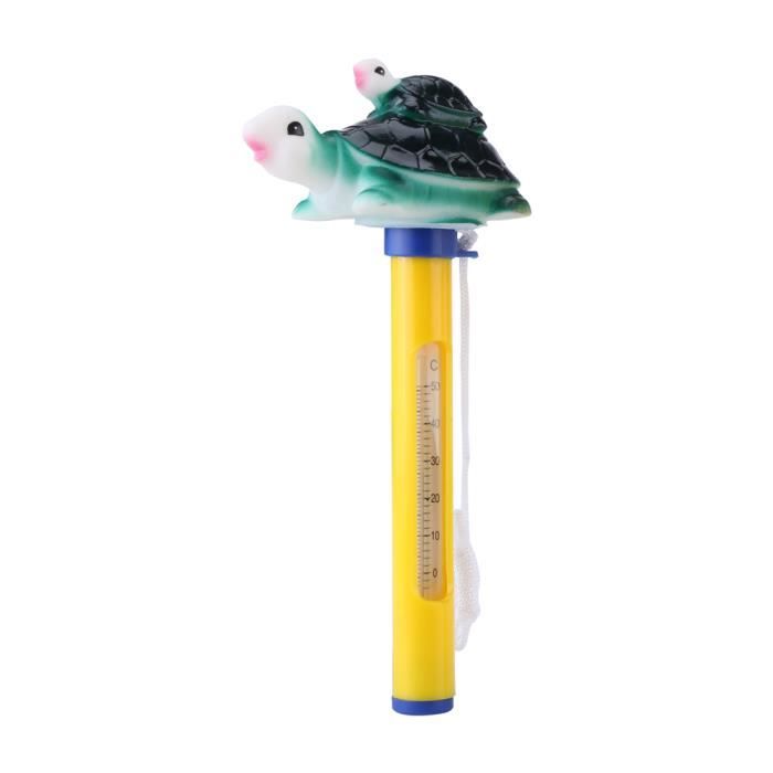 Thermomètre flottant animal mignon pour tous les spas - bains à remous extérieurs et intérieurs de piscine (tortue) -YAN