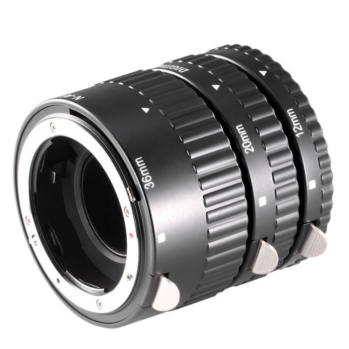 Tubes d'extension pour objectifs Neewer 3 pièces avec Tube D'Extension Macro pour reflex numérique Nikon AF-AF-S DX N190 31967