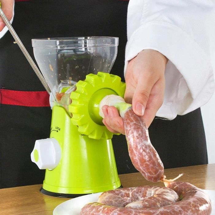 HACHOIR ELECTRIQUE Hachoir à viande manuel, hachoir à saucisse simple et facile à nettoyer, cuisine pour vi206