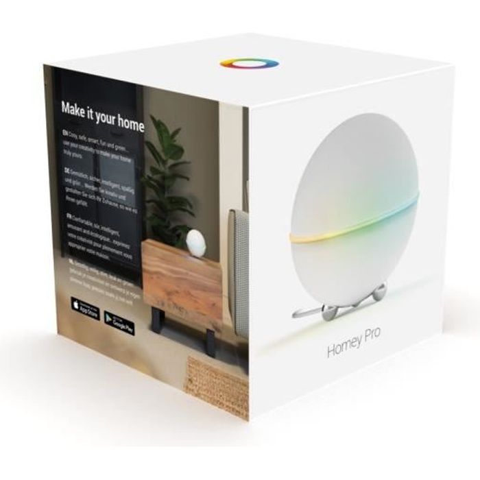 Box domotique Homey PRO Z-Wave, Zigbee, 433Mhz, Bluetooth, Infrarouge & Wifi - Athom