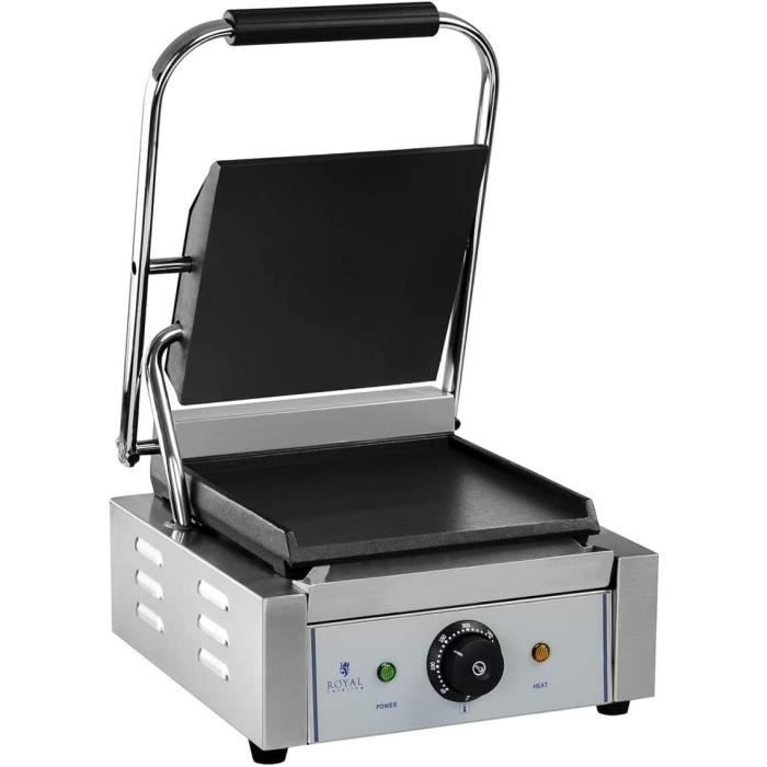 GRILLE PAIN Royal Catering Machine Agrave Panini Grill Appareil Toaster CroqueMonsieur Professionnel Professionnelle RCKG1800F 30514