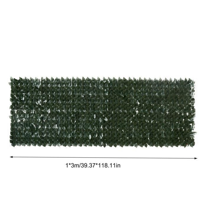 Treillis,Haie artificielle de feuilles de lierre 1x3m,filet de clôture de Simulation de feuilles vertes pour le jardin - Type 1x3m-C