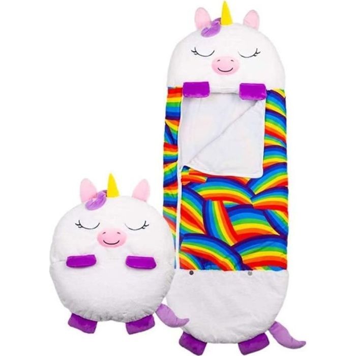 Happy Nappers Oreiller de jeu et sac de couchage Sacs de couchage amusants pour enfants Adapté aux Enfants de 3 à 6 Ans