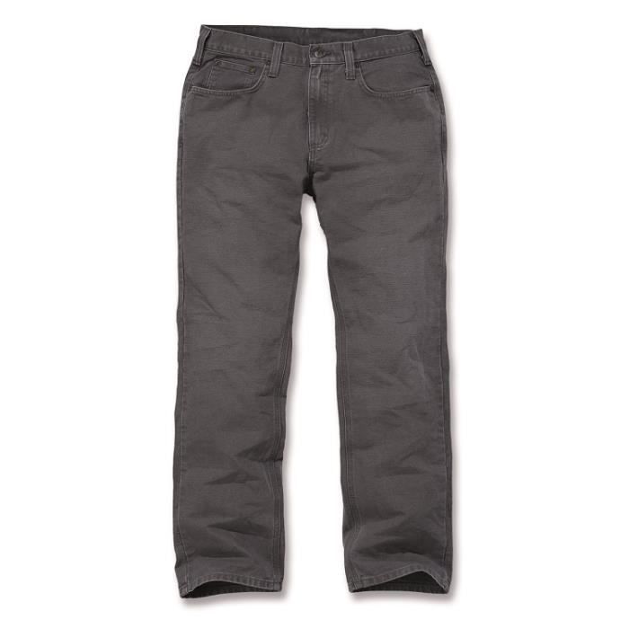 Pantalon toile 5 poches coupe droite gravier W40/L32 CARHARTT S1100096039T4032 40 x 32 Gravier