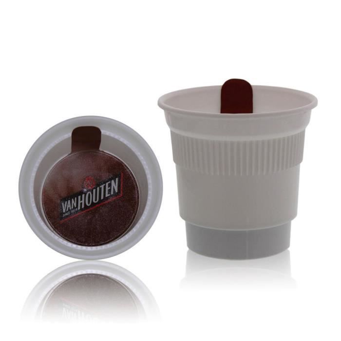 Gobelets operculés pré-dosés- Cacao Van Houten - Lot de 20