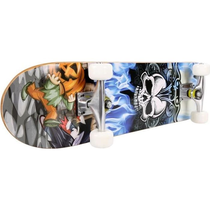 Skateboard PRO Print bois + PU roues Deck complet