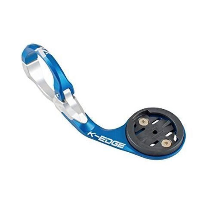 K-Edge Race Aero Support de Fixation pour Garmin Edge 20, 25, 520, 820, Bleu, Taille Unique