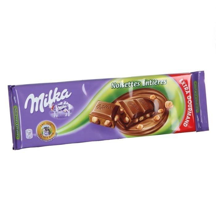 MILKA Chocolat Noisettes entières 300g (x1)