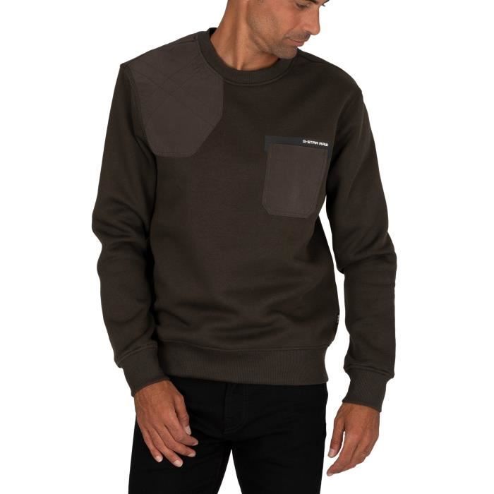 G-Star Sweatshirt Hunting Patch, vert, Homme