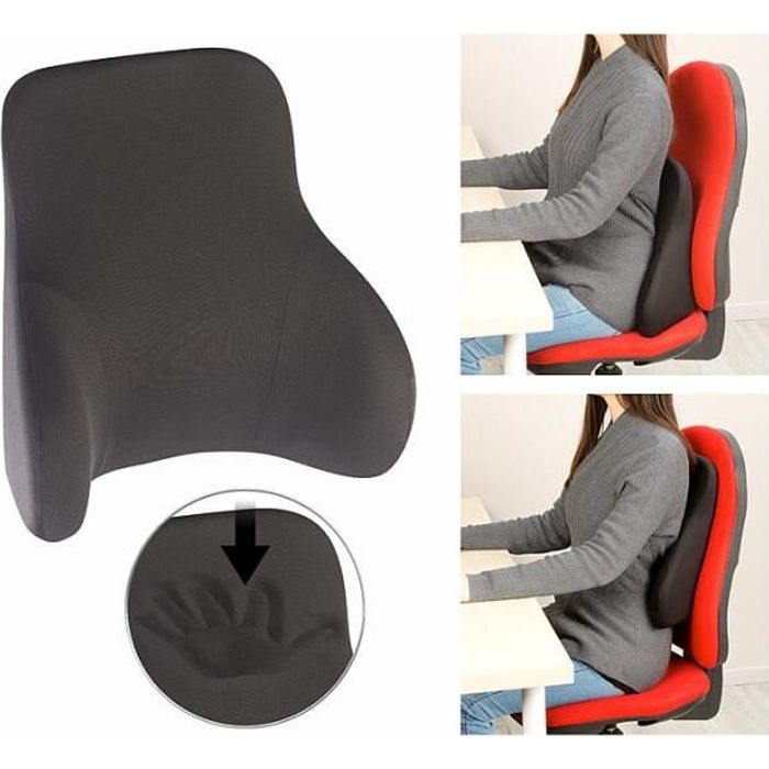 Coussin ergonomique dorsal en mousse à mémoire de forme