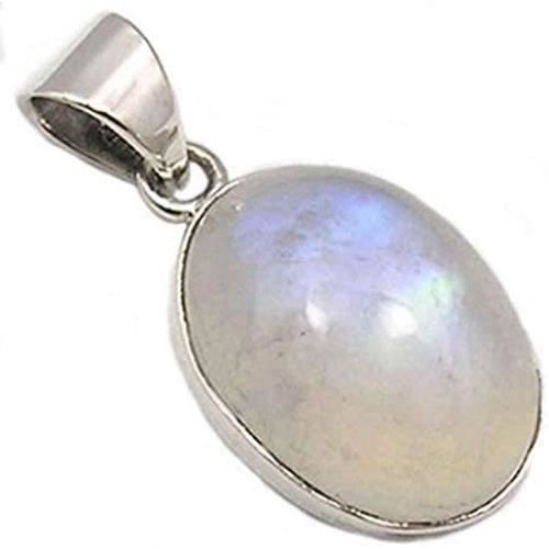Pendentif cabochon en Pierre de lune féminité et douceur avec cordon , collier femme , pierre de lune naturelle mont&