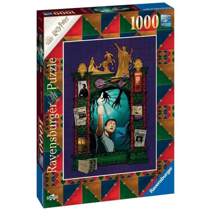 HARRY POTTER - Puzzle 1000 pièces - Harry Potter et l'Ordre du Phénix (Collection Harry Potter MinaLima) - Ravensburger