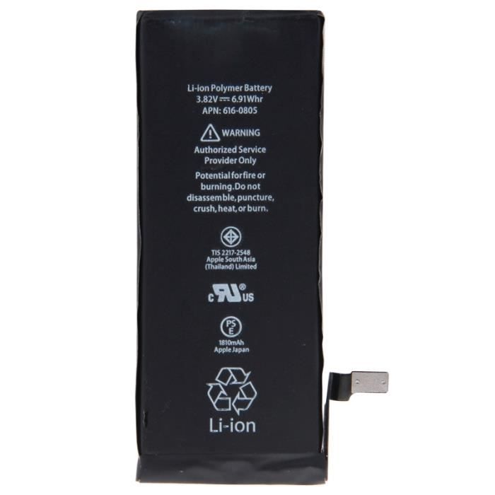 Batterie pour iPhone 6 pièce détachée 1810mAh Autre