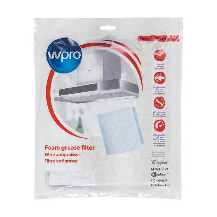 Filtre graisse papier 97x47 a decouper pour Hotte Bauknecht, Hotte Ariston, Hotte Indesit, Hotte Candy, Hotte Zanussi, Hotte Wpro,