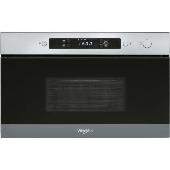 WHIRLPOOL Micro-Ondes Mono Encastrable 22L 750W Jet Start 38,2 Gris